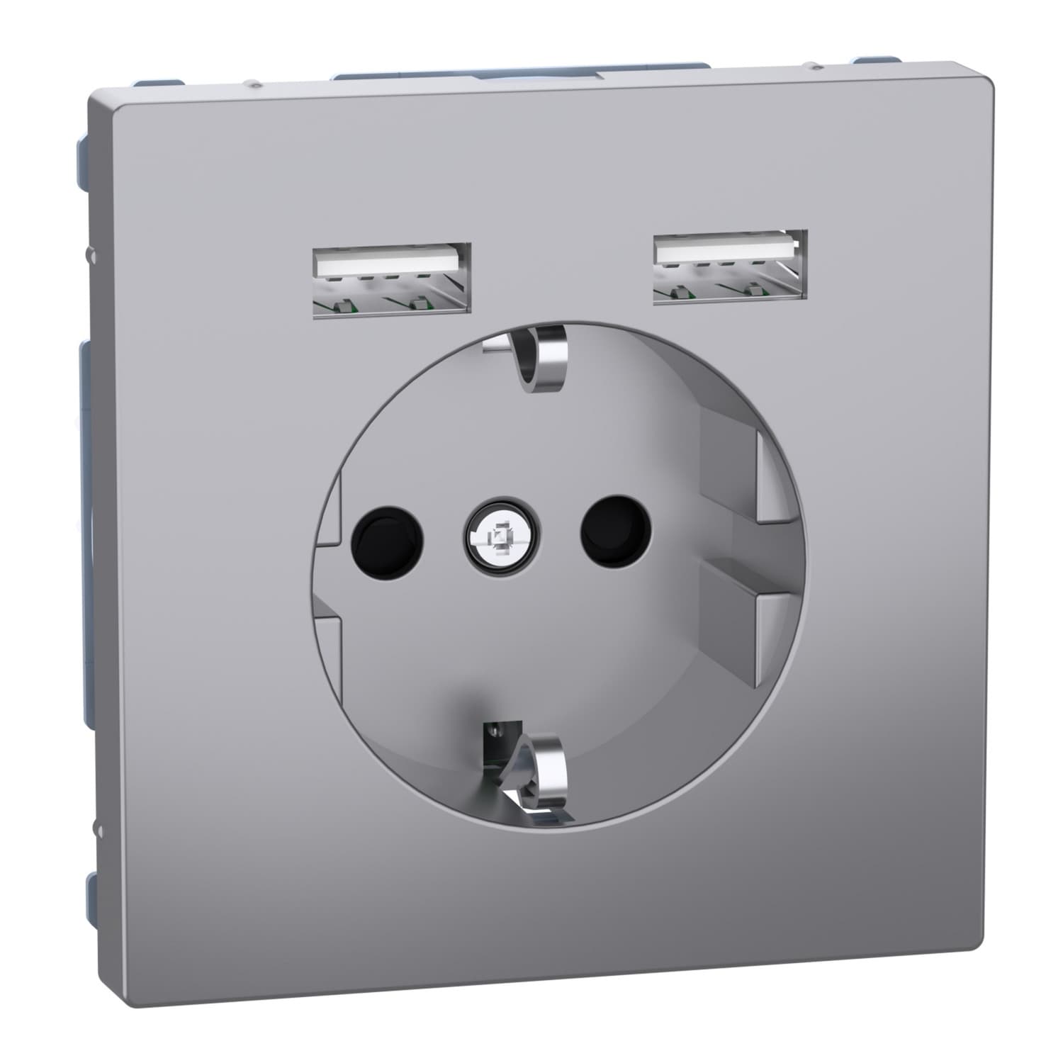Schutzkontakt Steckdose mit USB Ladegerät
