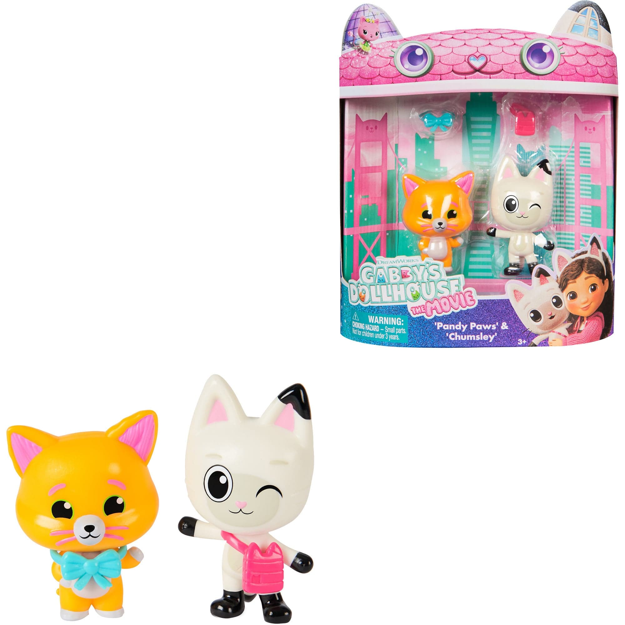Gabby''s Dollhouse: Der Film - Panda Pfötchen & Leopold Figuren-Set, Spielfigur