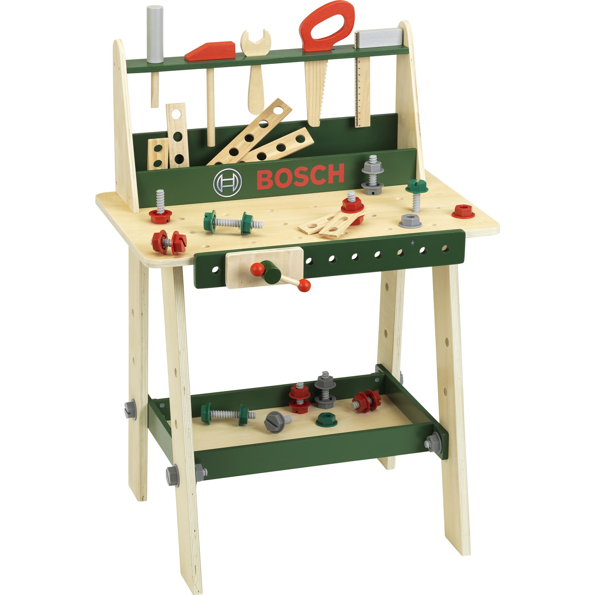 Bosch - Holzwerkbank mit Kiefernholz mittel, Kinderwerkzeug