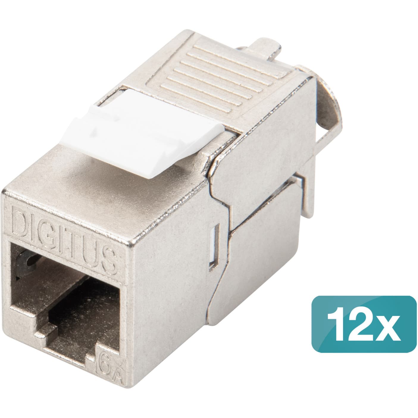 CAT 6A Keystone Modul geschirmt werkzeugfrei 12 Stk., Keystone-Modul