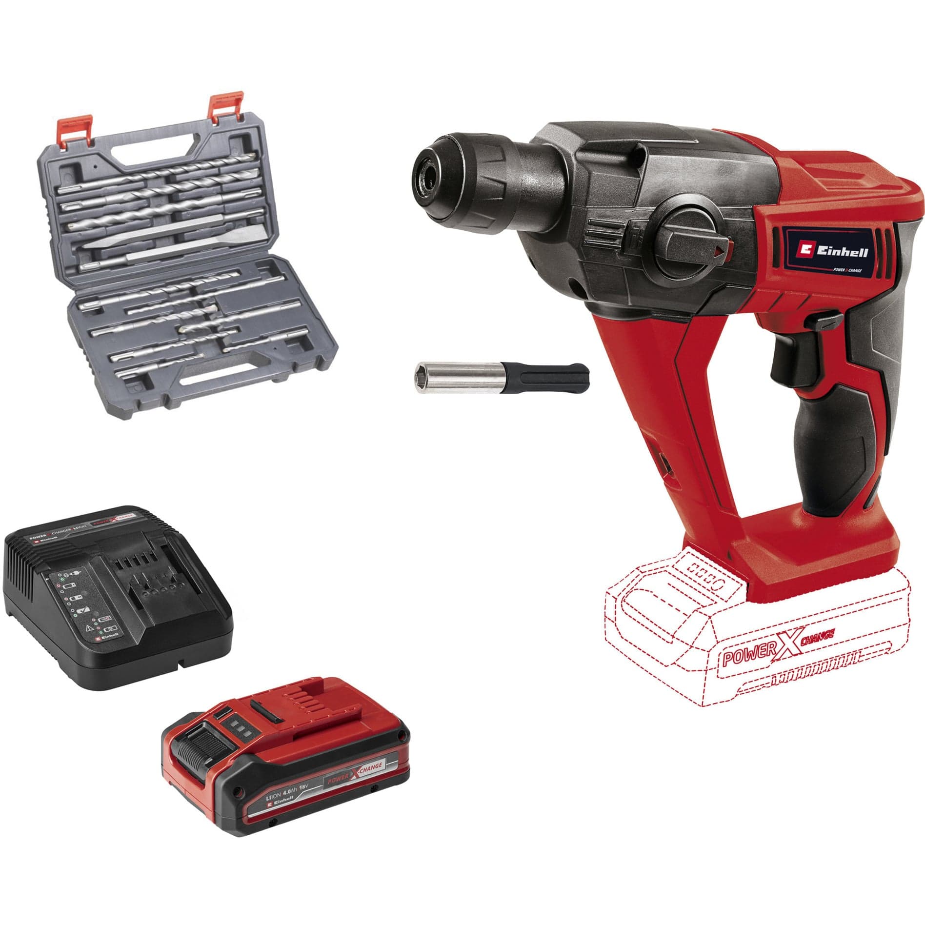 Power X-Change Akku-Bohrhammer TE-HD 18 Li, 18Volt
