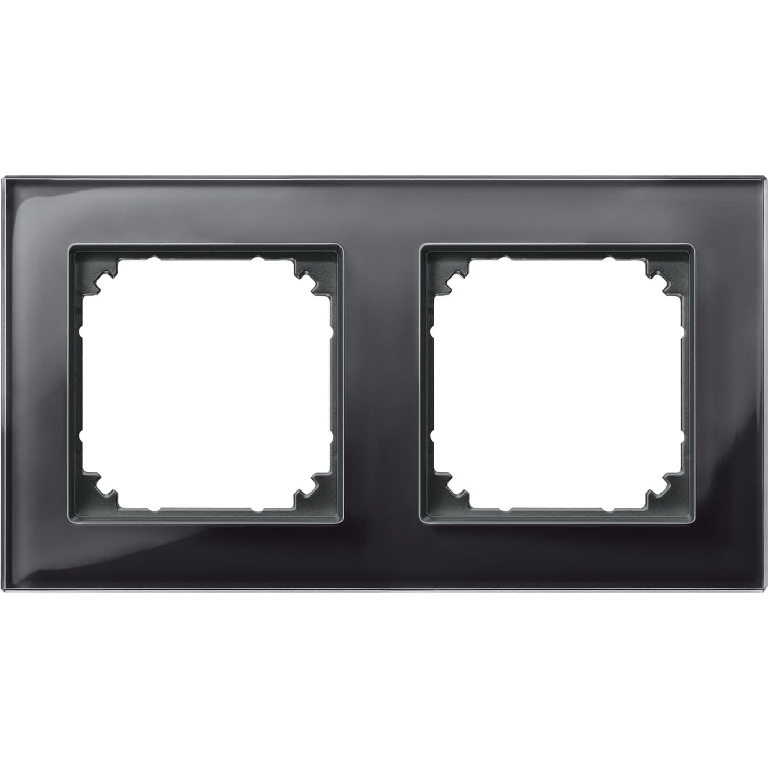 Rahmen aus Glas für zwei Einheiten, waagerecht und senkrecht montierbar, Typ 489203