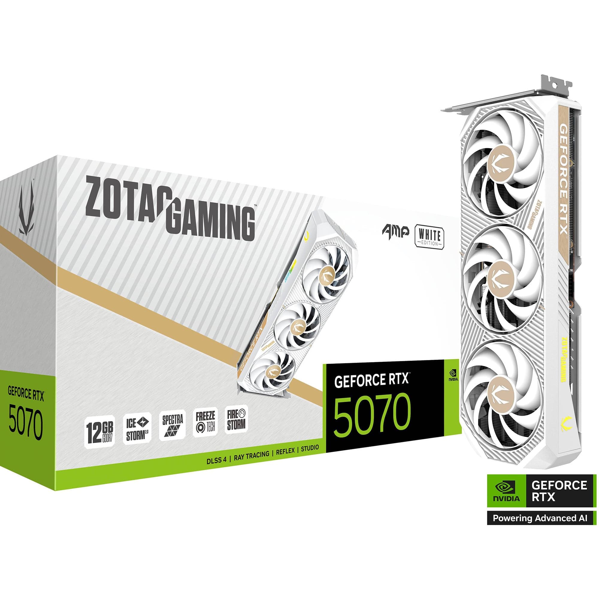 GeForce RTX 5070 AMP WHITE Edition, Grafikkarte