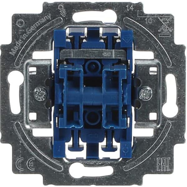 Jalousietaster-Einsatz Typ 2020/4 Unterputz mit Wippe, 10 Ampere, 250 Volt, IP20