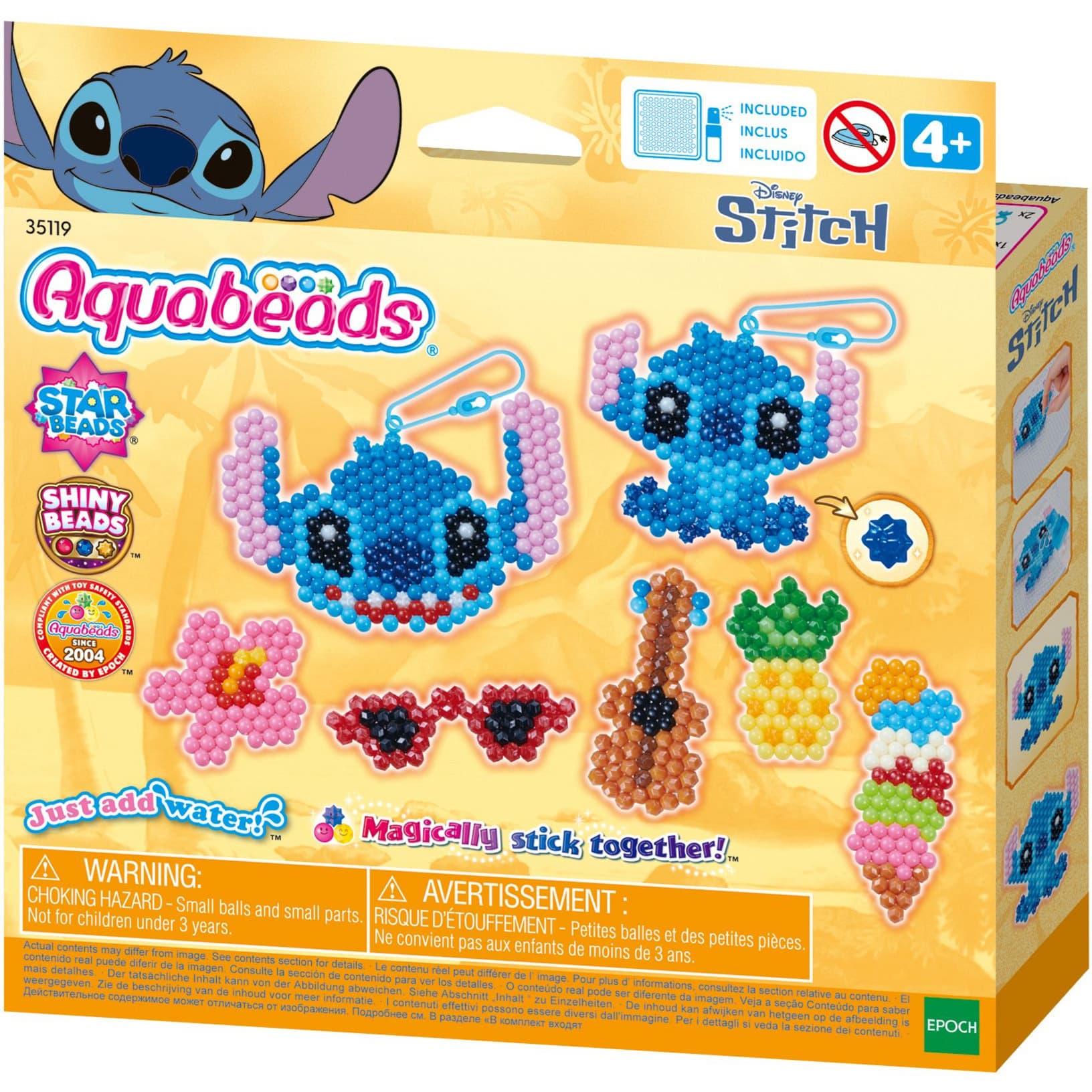 Aquabeads Stitch Schlüsselanhänger Bastelset, Basteln