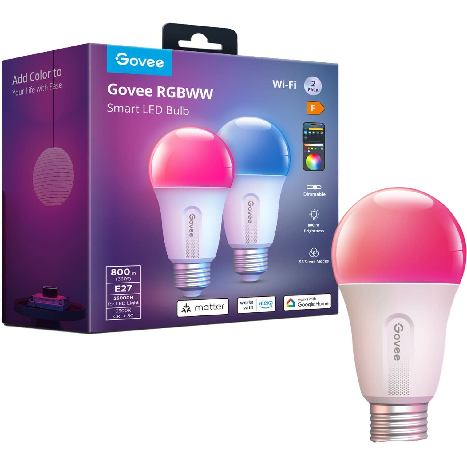 Smart LED WiFi & BLE Light Bulb, LED-Lampe