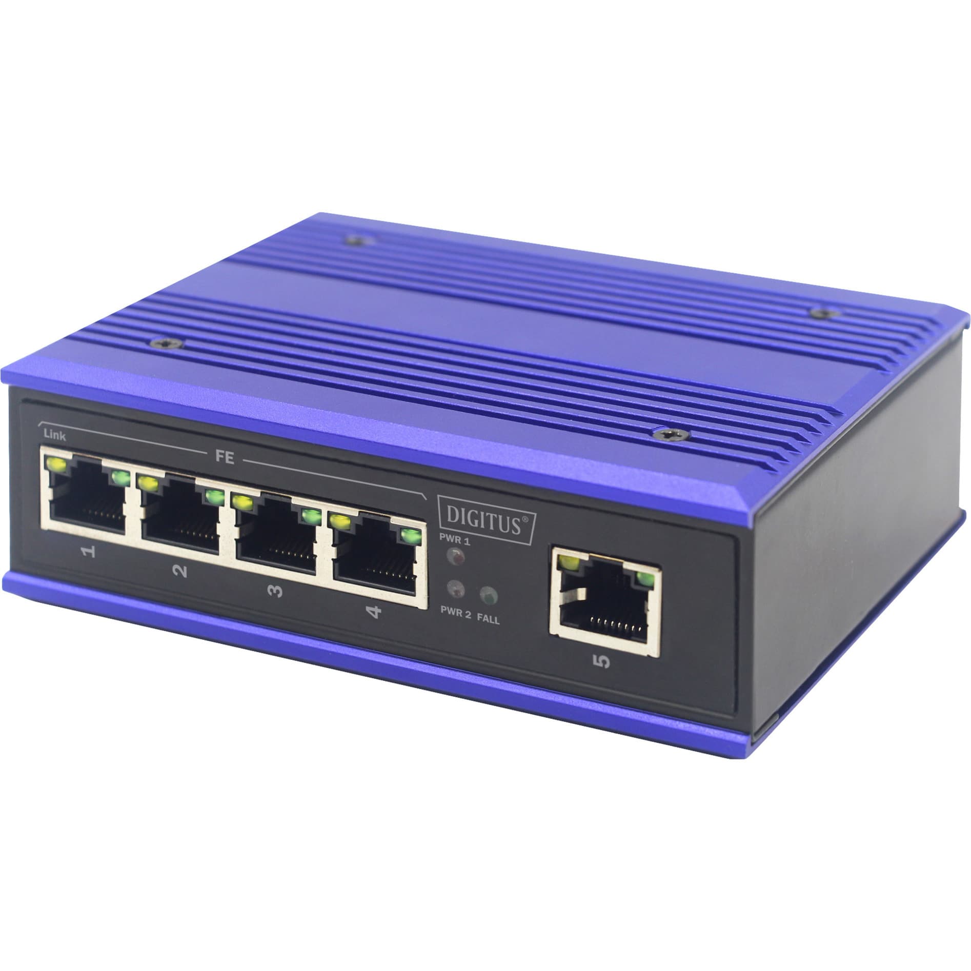 4 Port Fast Ethernet Netzwerk Switch, Industrial