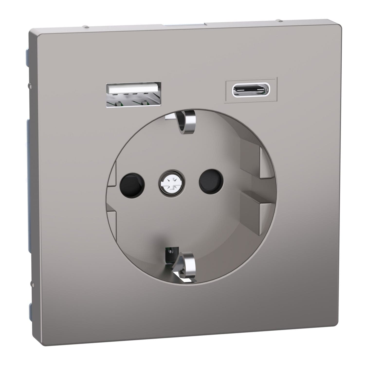 Schutzkontakt Steckdose mit USB Ladegerät, Typ MEG2367-6050, Unterputz, 16 Ampere, 250 Volt