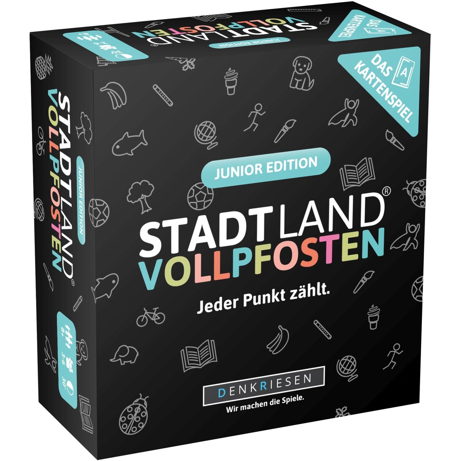 Stadt Land Vollpfosten - Das Kartenspiel Junior Edition