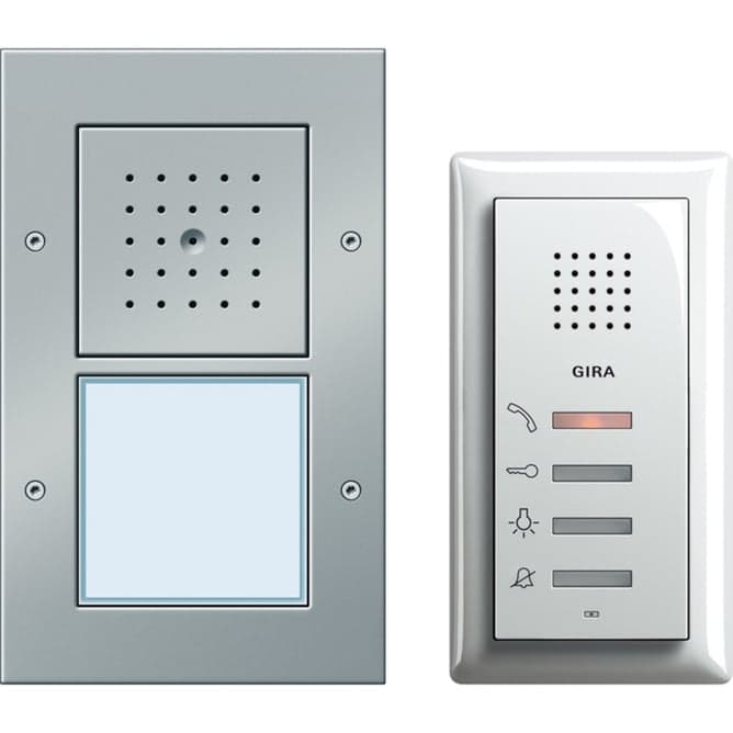 Einfamilienhaus-Paket Audio mit Steuergerät, Türstation und Wohnungsstation System 55, Türsprechanlage