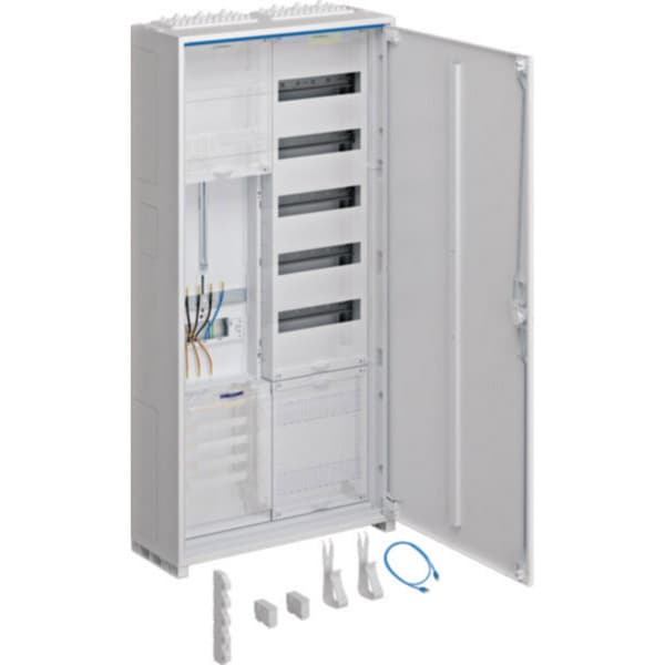 Komplettschrank universal 1100x550x205 Millimeter Schutzklasse II IP44 ein Zählerplatz VF 5rh APZ zwei Felder