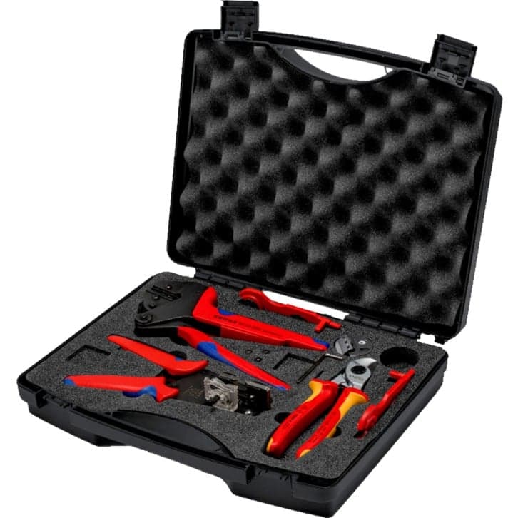 Werkzeugkoffer Photovoltaik, für Solar-Steckverbinder MC4, Werkzeug-Set