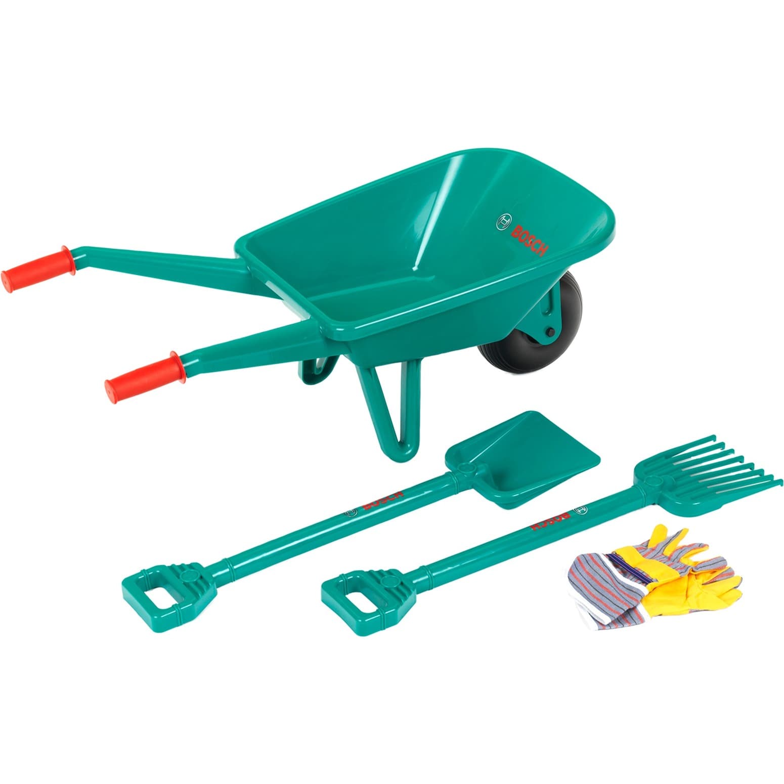 Bosch Gartenset mit Schubkarre 4-teilig, Gartenspielgerät