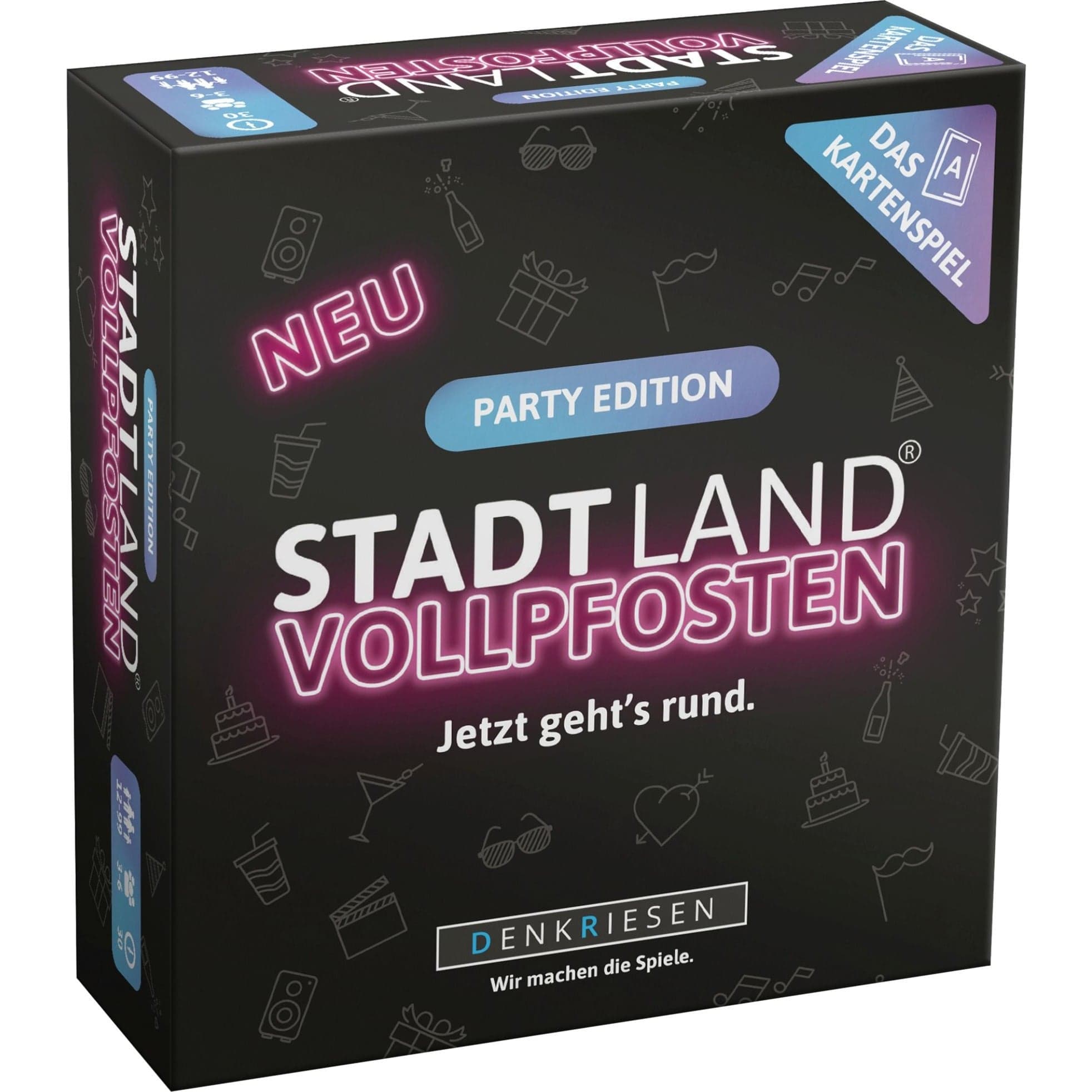 Stadt Land Vollpfosten - Das Kartenspiel Party Edition