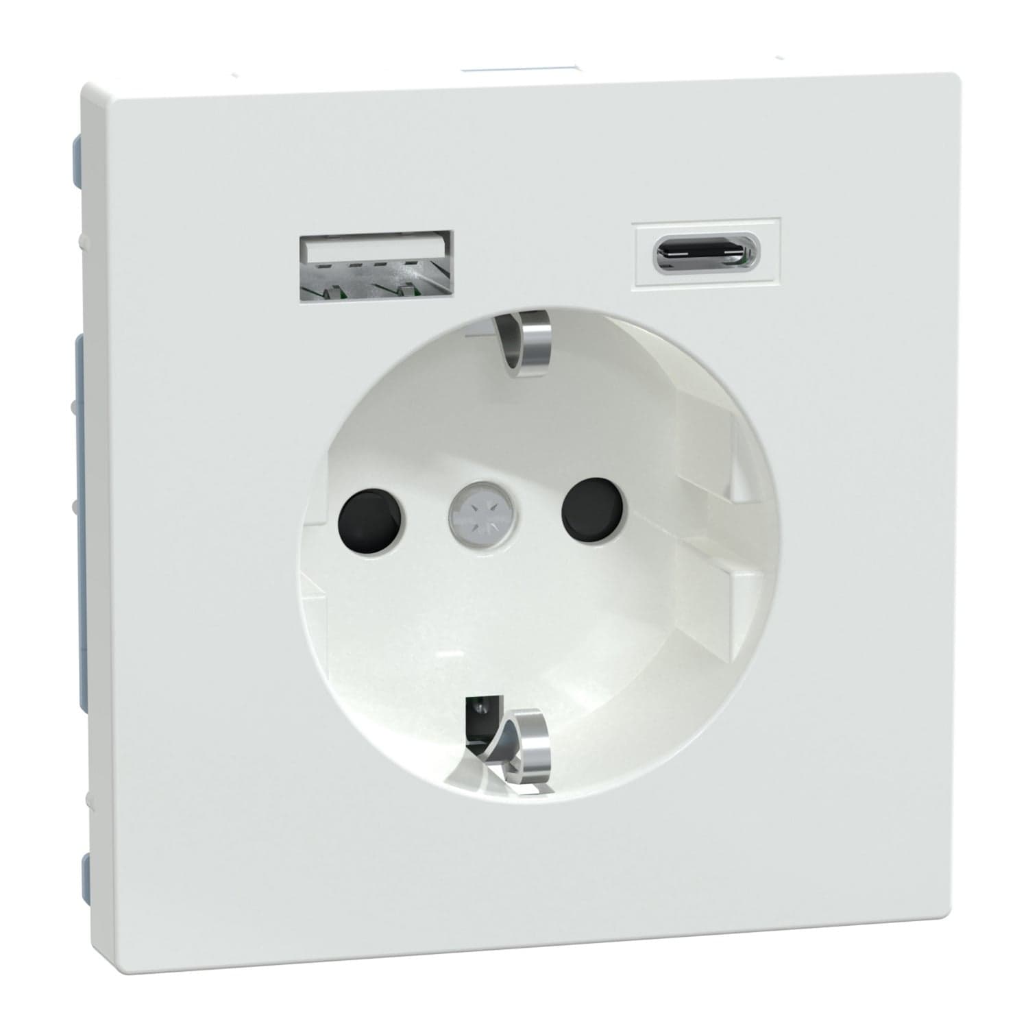 Schutzkontakt Steckdose mit USB Ladegerät Typ MEG2367-6035, Unterputz, 16 Ampere, 250 Volt