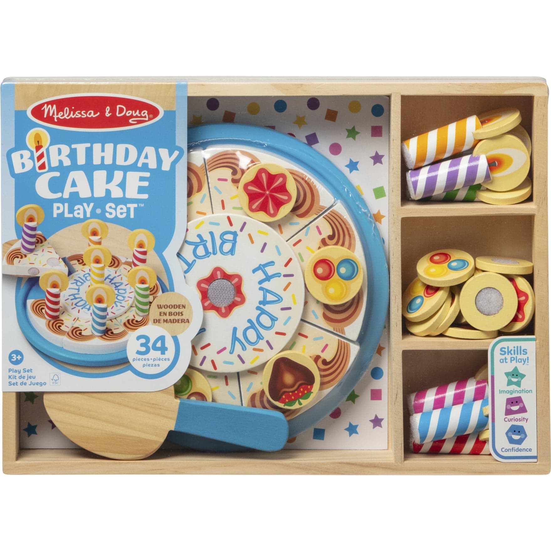 Melissa & Doug - Holz Geburtstagskuchen, Spielküche
