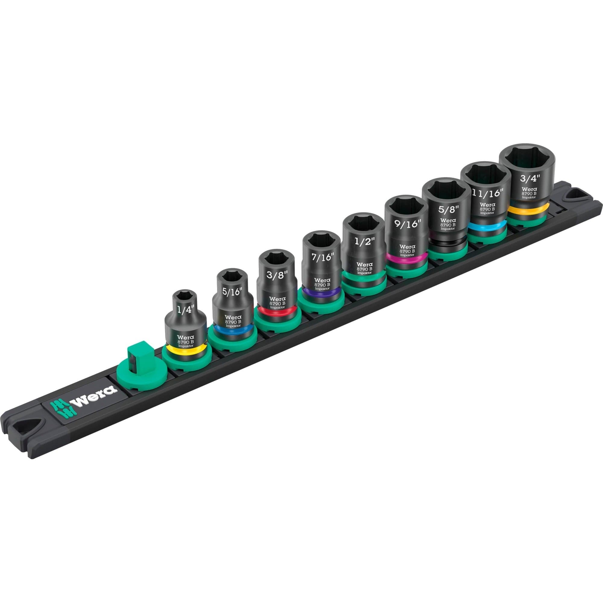 9608 Nuss-Magnetleiste B Impaktor Imperial 1 Steckschlüsseleinsatz-Satz 3/8"