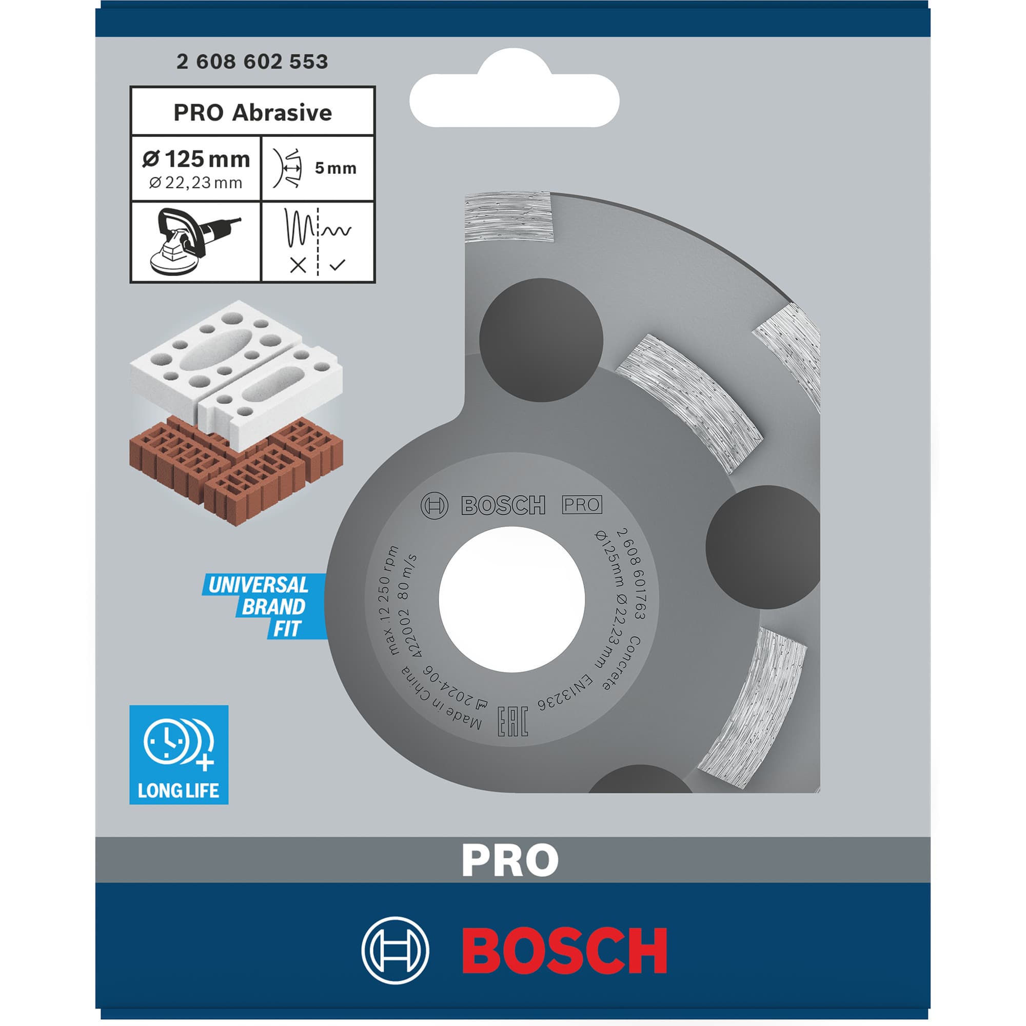 PRO Abrasive Diamant-Topfscheibe, Ø 125mm, Schleifscheibe