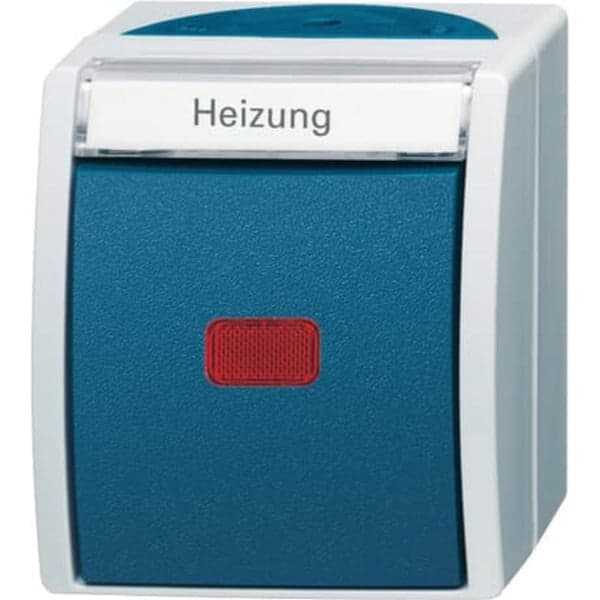 Heizungsnotschalter AP mit Namensschild 2601/2 SKWNH-53