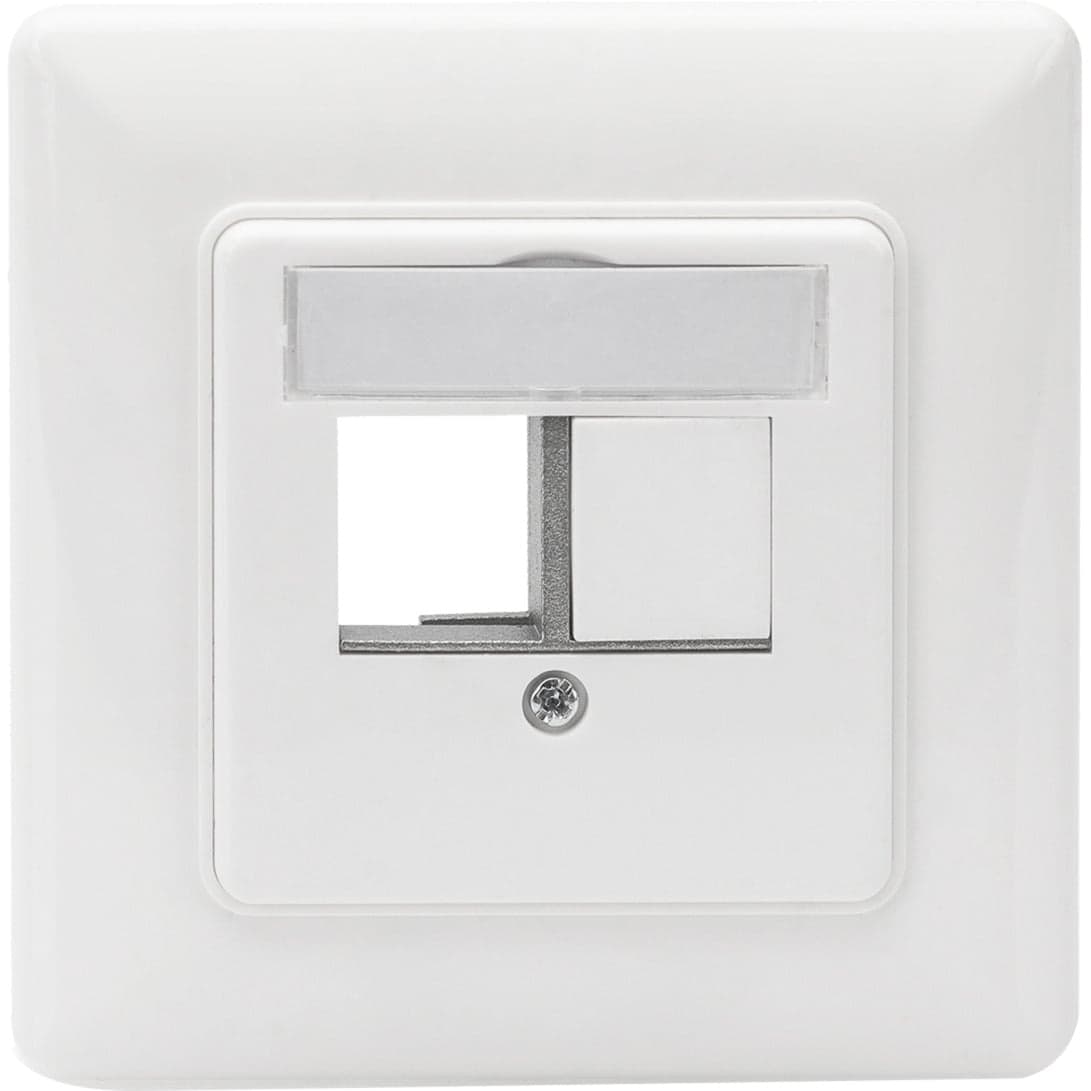Frontplatte und Einbaurahmen für Multimedia / Keystone Module