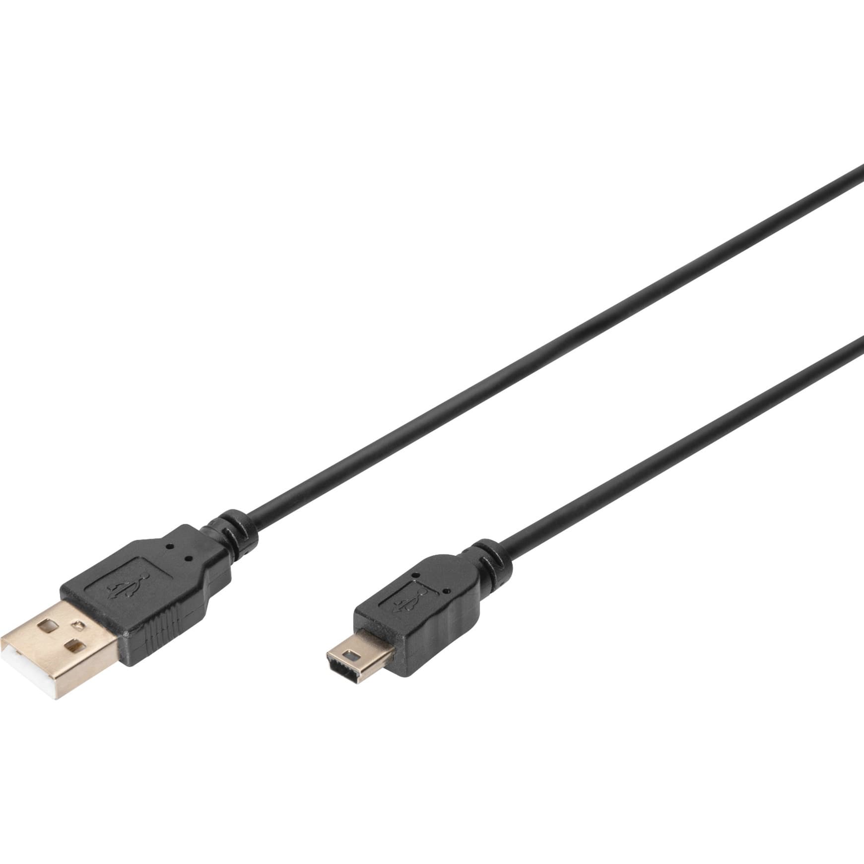 USB 2.0 Anschlusskabel USB-A (Stecker) > Mini-USB (Stecker)