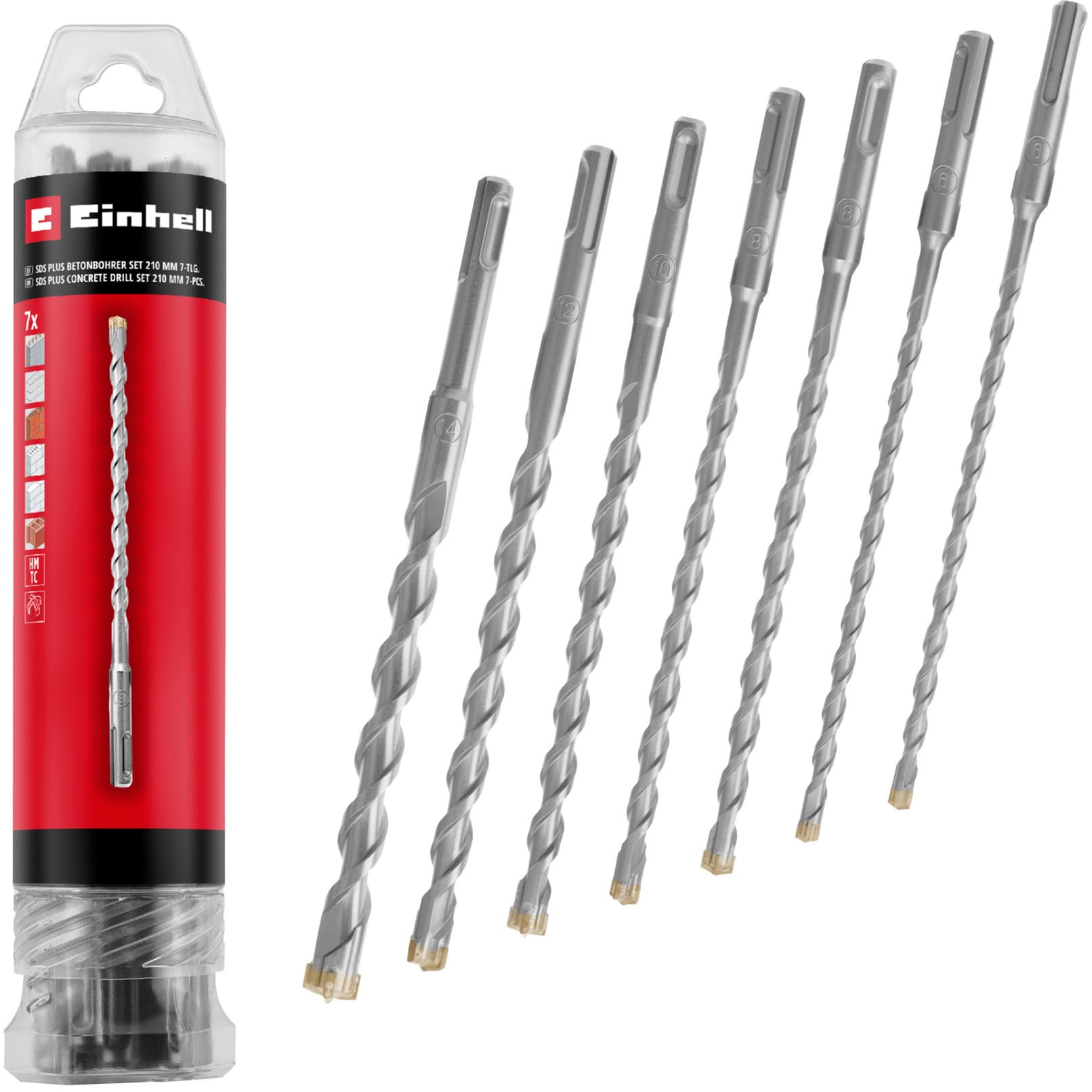 Hammerbohrer-Satz SDS-plus, Ø 6-14 mm