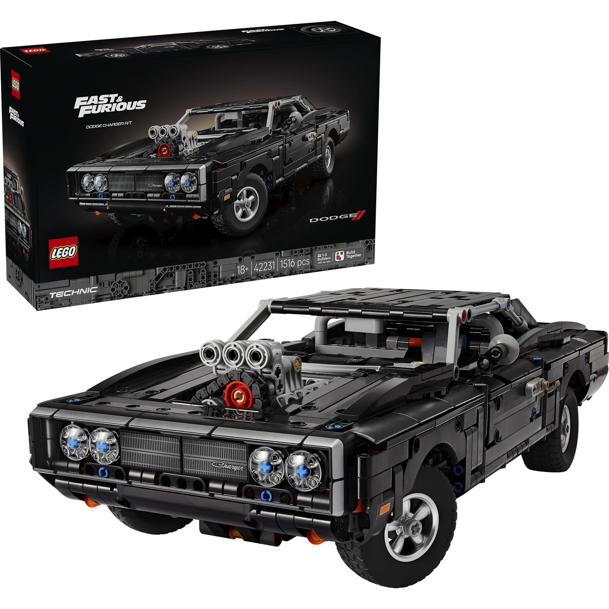 42231 Technic Fast and Furious Dodge Charger R/T Auto, Konstruktionsspielzeug