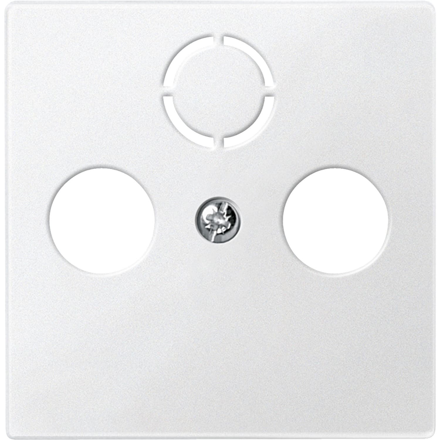 Zentralplatte für Antennendose, Typ 297519, Unterputz, Kunststoff, matt, Schutzart IP20