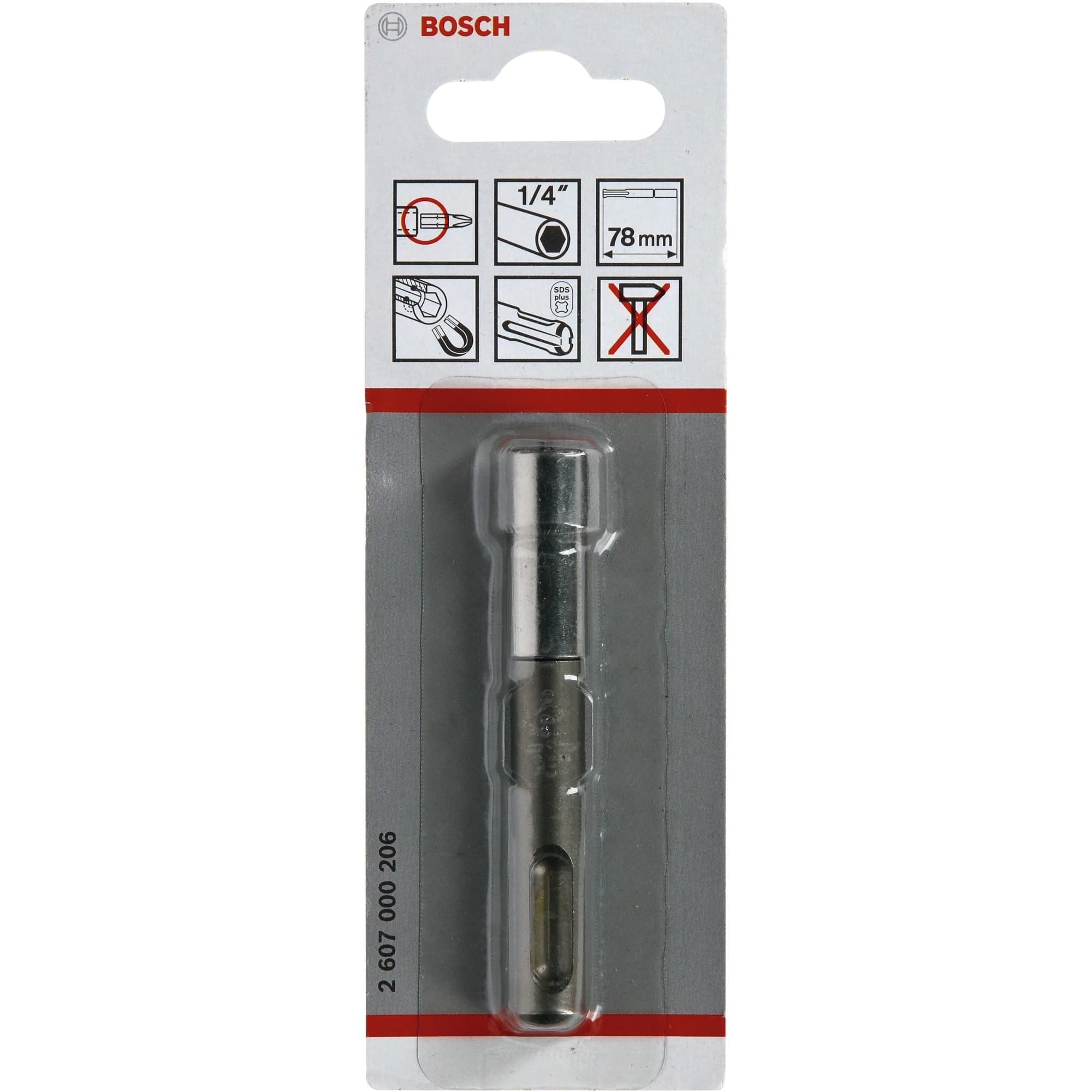 Universalhalter, magnetisch, mit Sprengring, SDS plus > 1/4", Bit