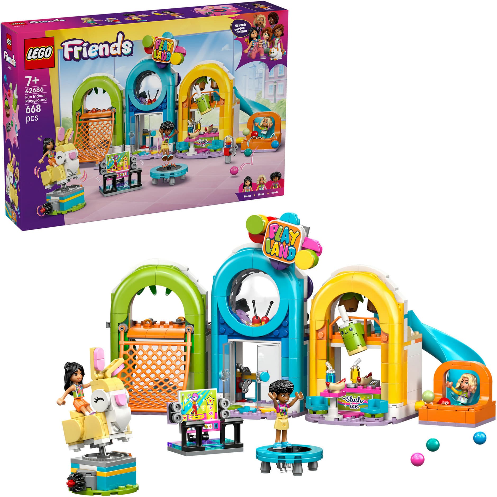 42686 Friends Cooler Indoor-Spielplatz, Konstruktionsspielzeug
