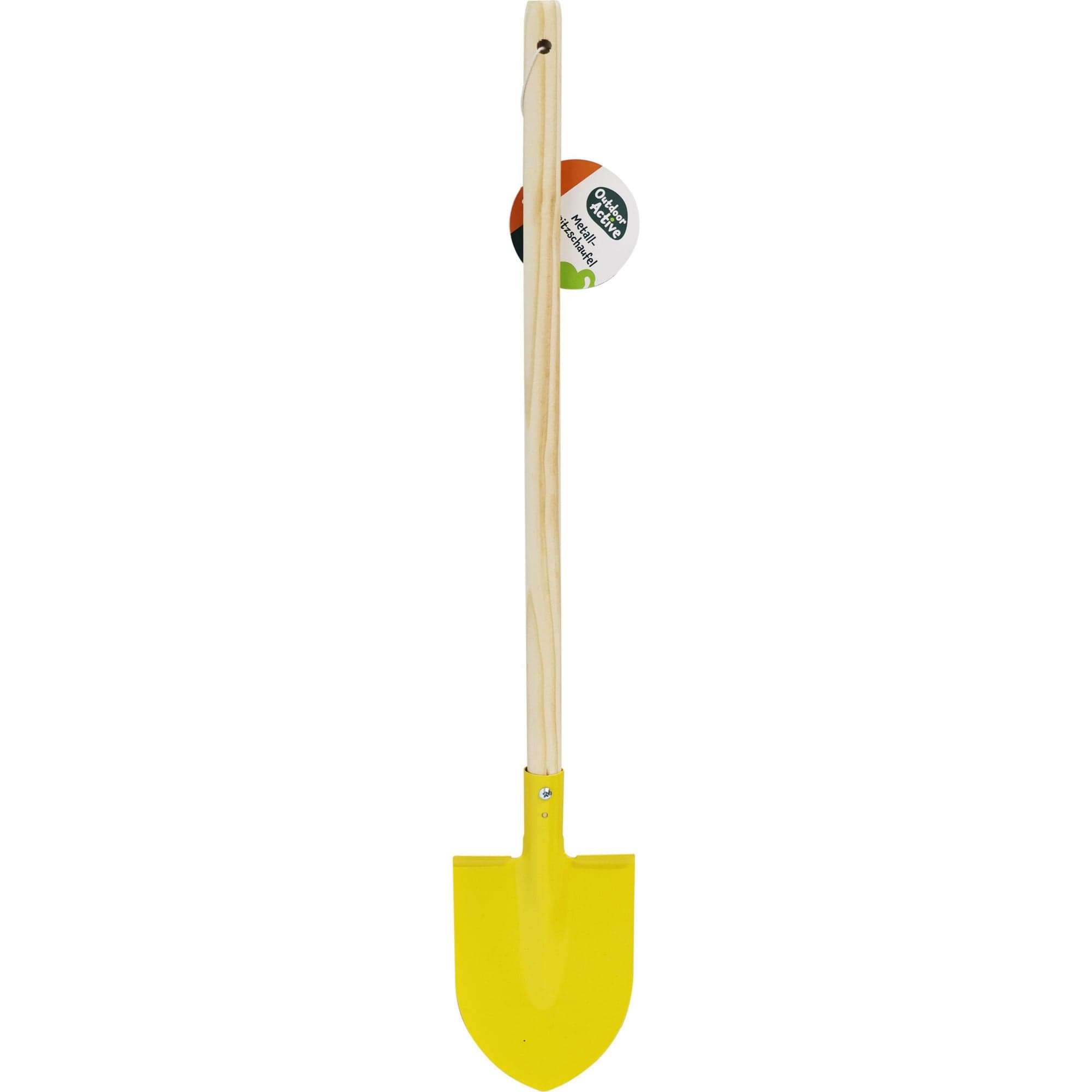 Outdoor active Spitzschaufel aus Metall mit Holzstiel, Länge 68 cm