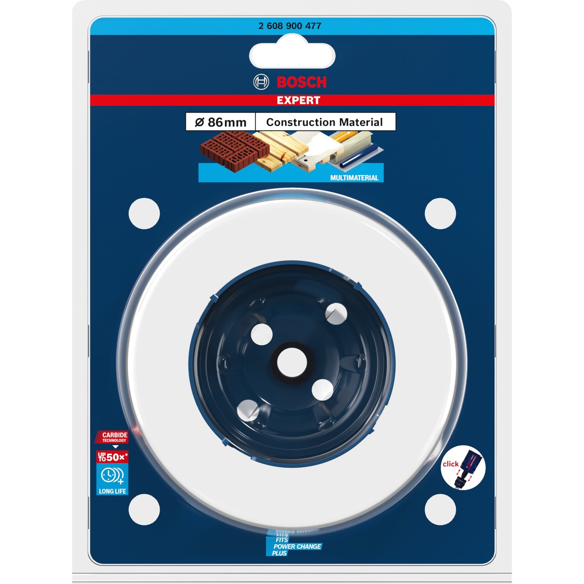 EXPERT Lochsäge Construction Material PC Plus, Ø 86mm