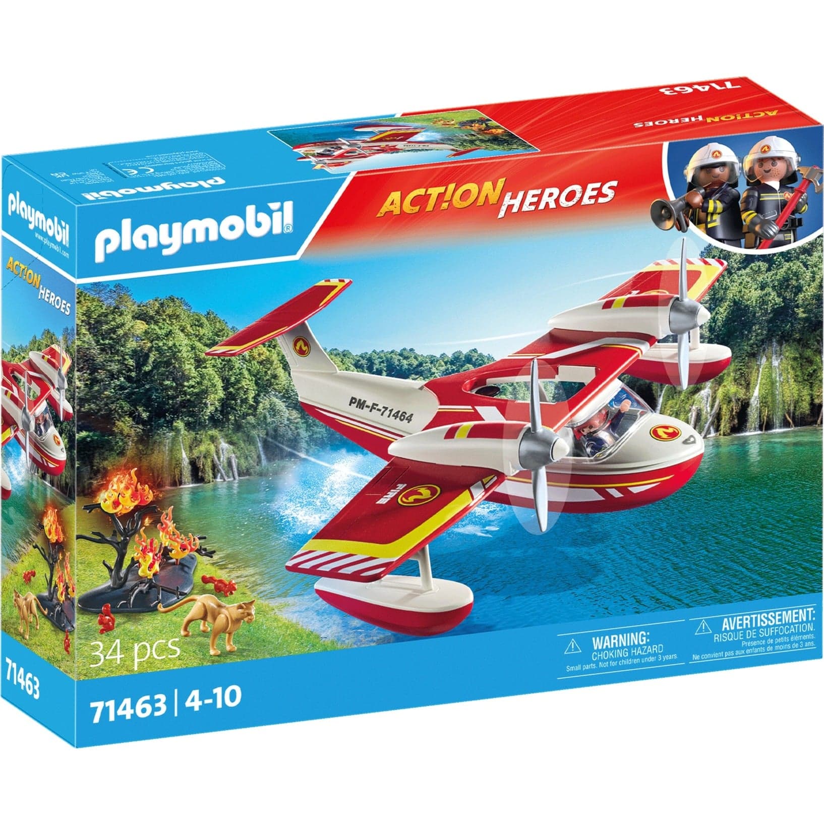 71463 City Action Feuerwehrflugzeug mit Löschfunktion, Konstruktionsspielzeug