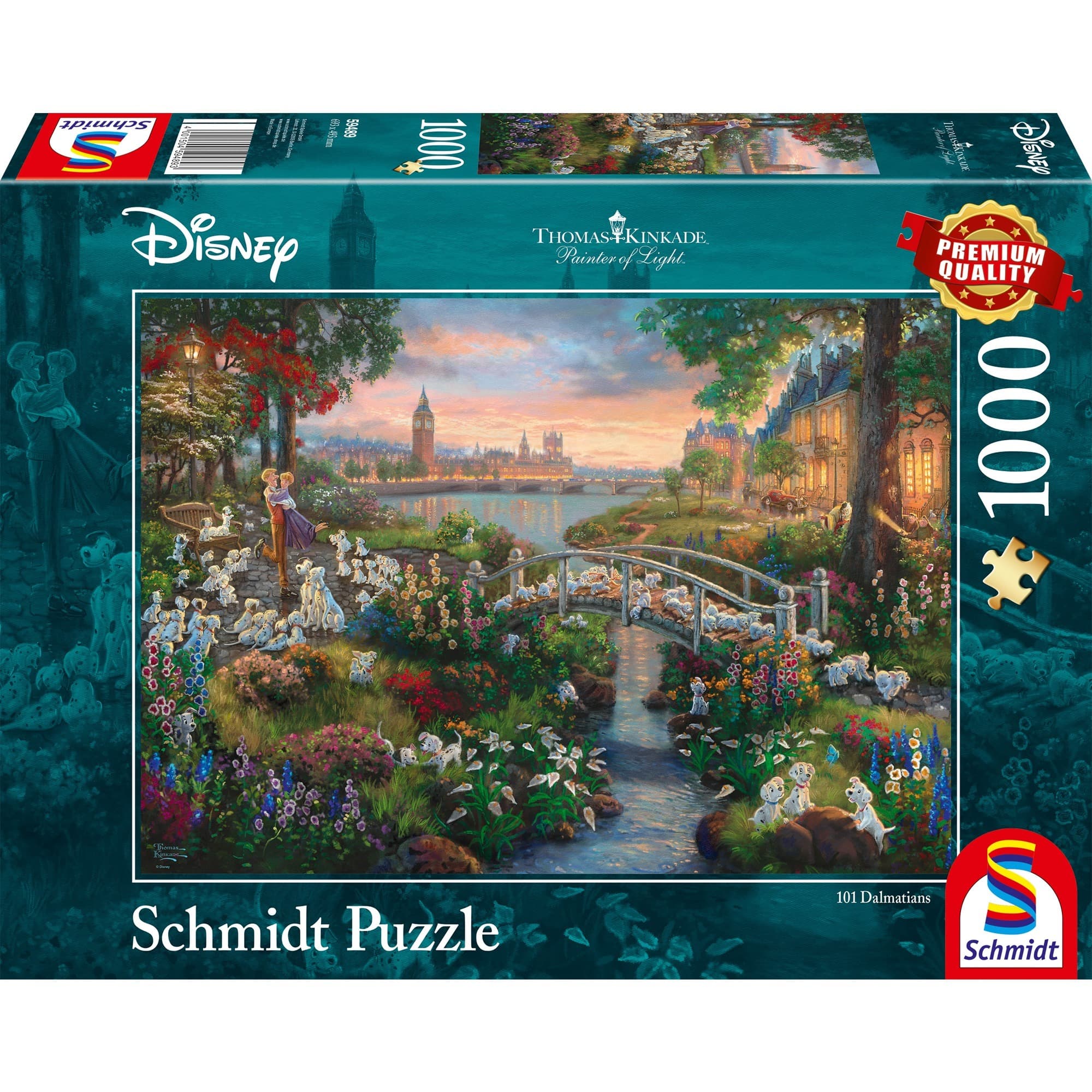 Thomas Kinkade Studios: Painter of Light - Disney 101 Dalmatiner, Puzzle