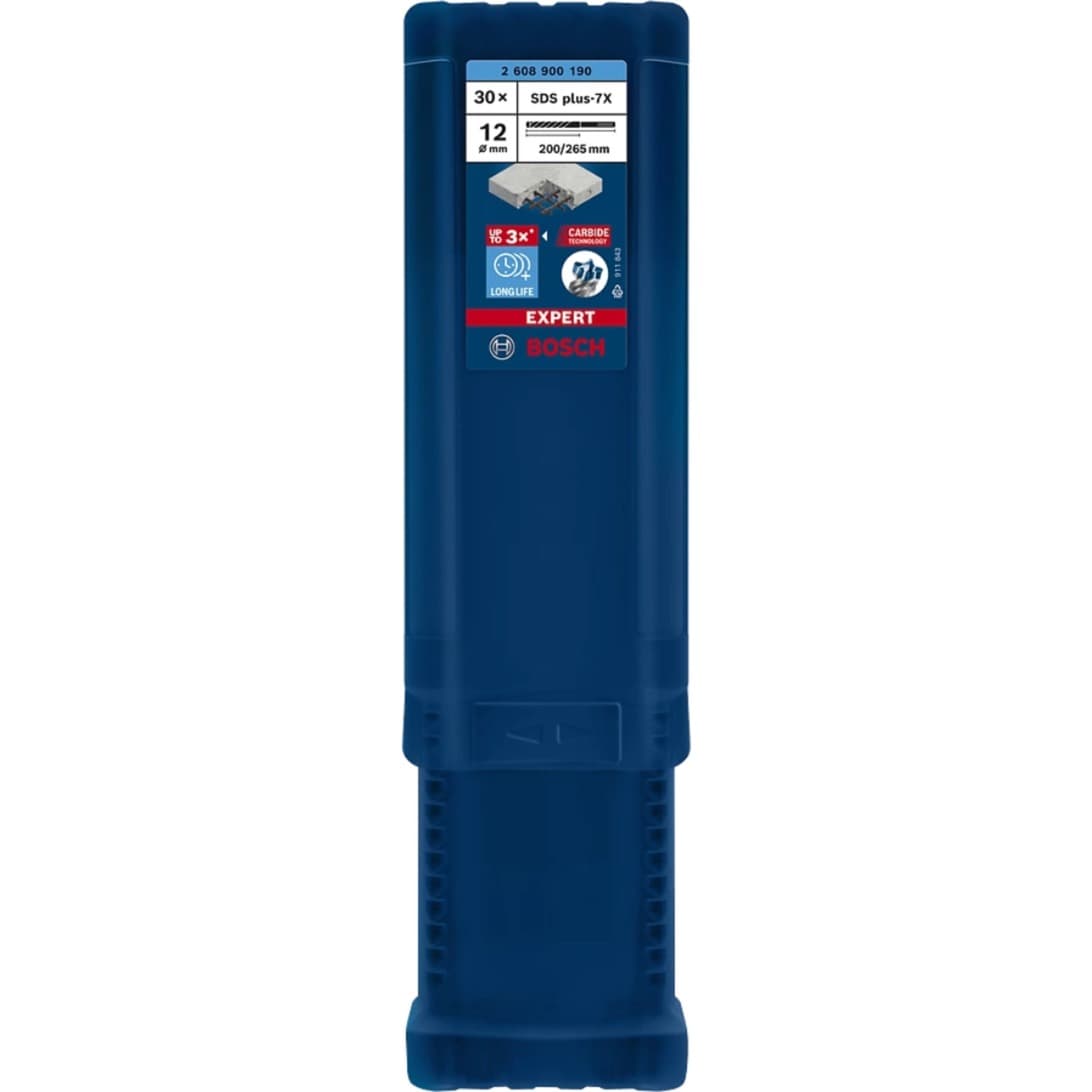 EXPERT Hammerbohrer SDS-plus-7X, Ø 12mm, 30 Stück