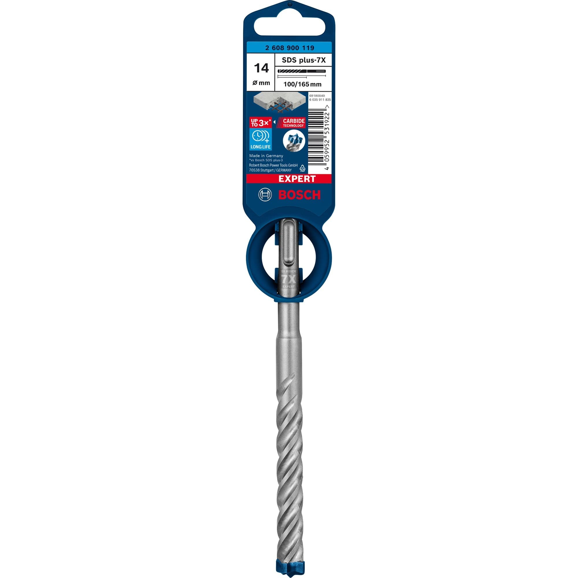 EXPERT Hammerbohrer SDS-plus-7X, Ø 14mm