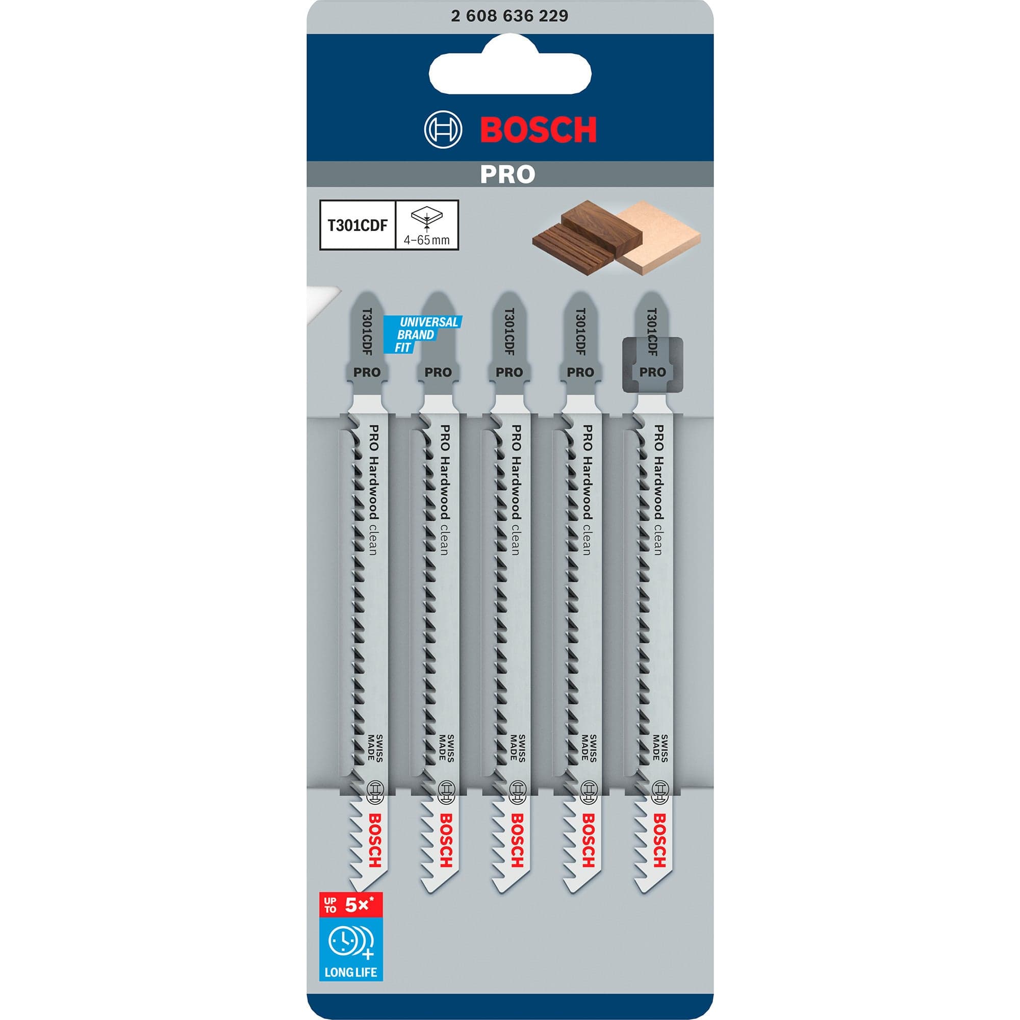PRO Hardwood clean Stichsägeblatt T 301 CDF, 117mm