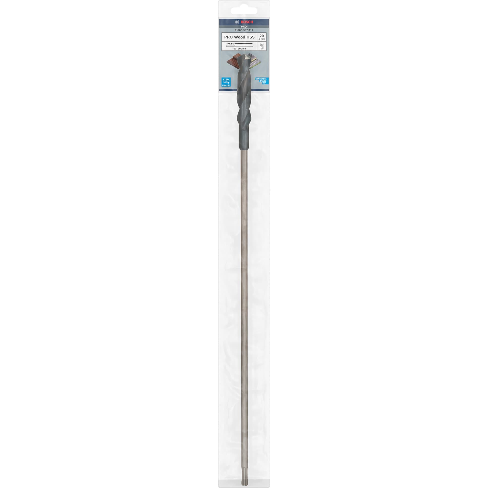 PRO Wood HSS Schalungs- und Installationsbohrer, SDS-plus, Ø 20mm