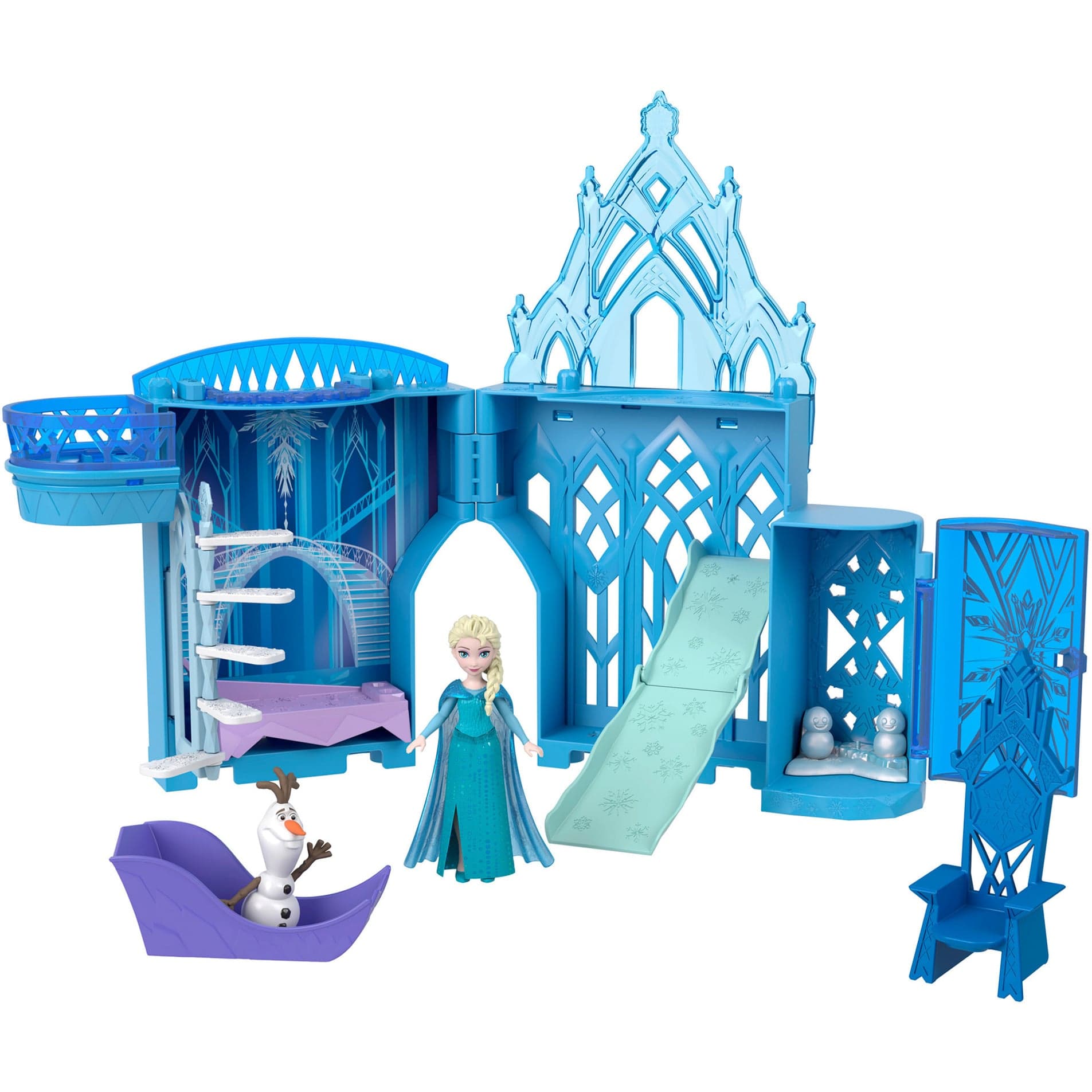 Kleine Puppen Schloss Spielset inspiriert von Disney Die Eiskönigin