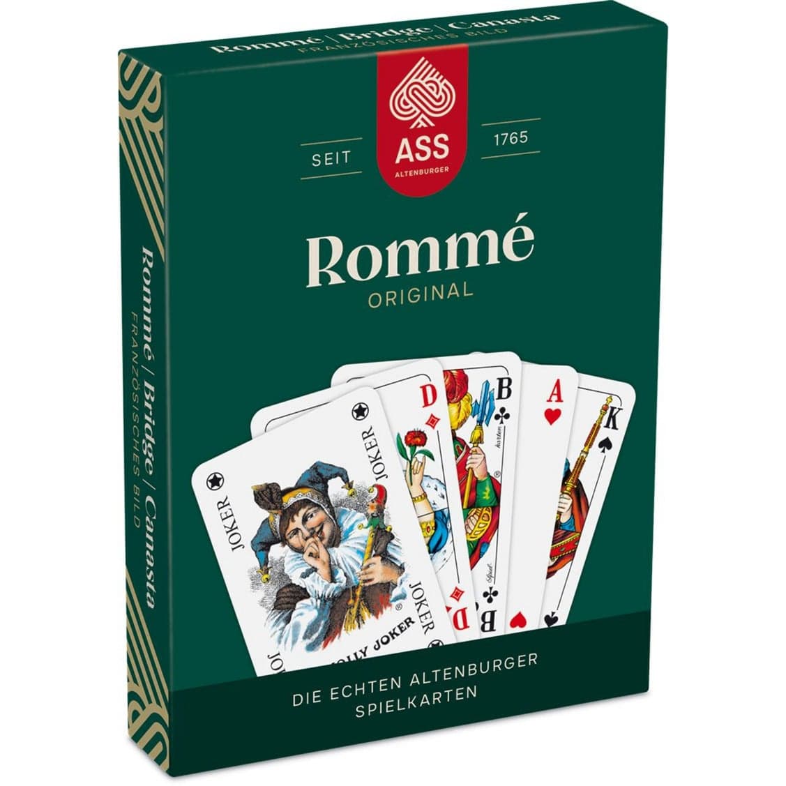 Rommé französisches Bild Kartenspiel