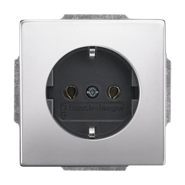 Steckdosen-Einsatz Edelstahl mit Steckanschluss Typ 20 EUC-866, 16 Ampere, 250 Volt