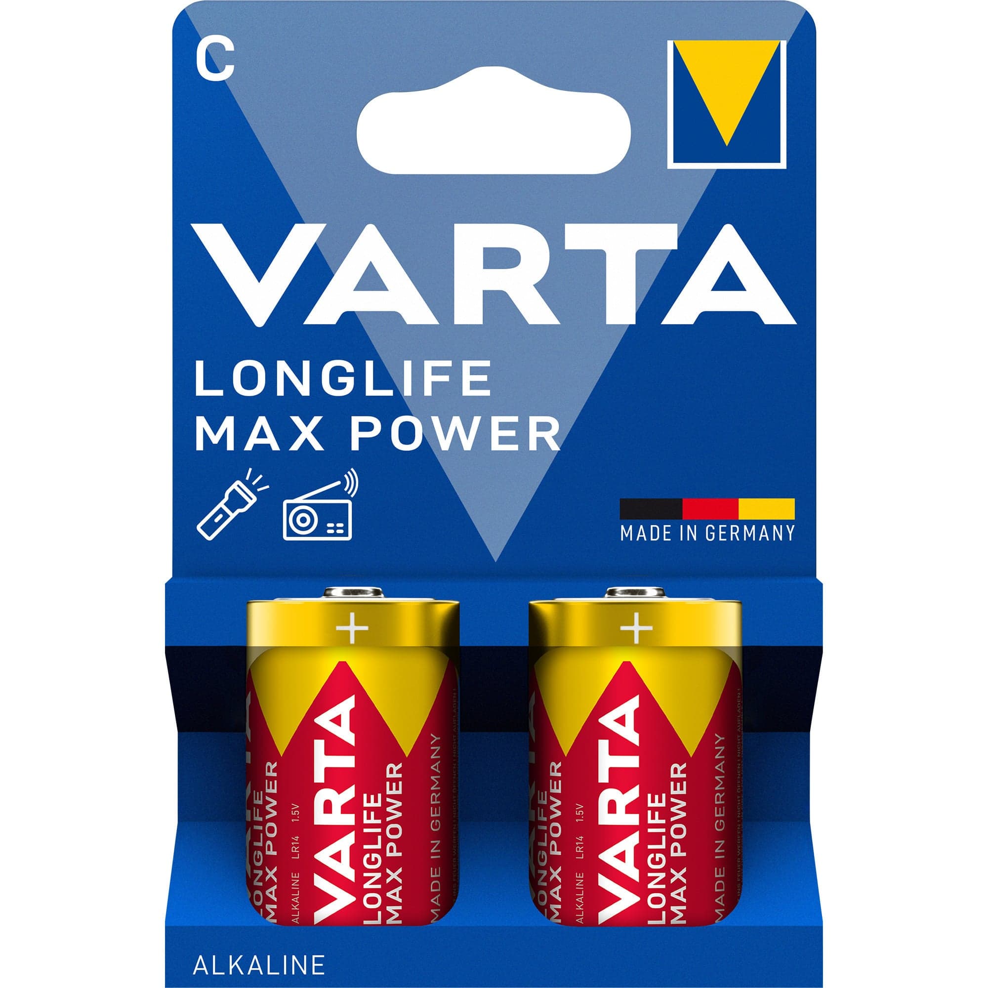 Longlife Max Power Batterie LR14, C (Baby)