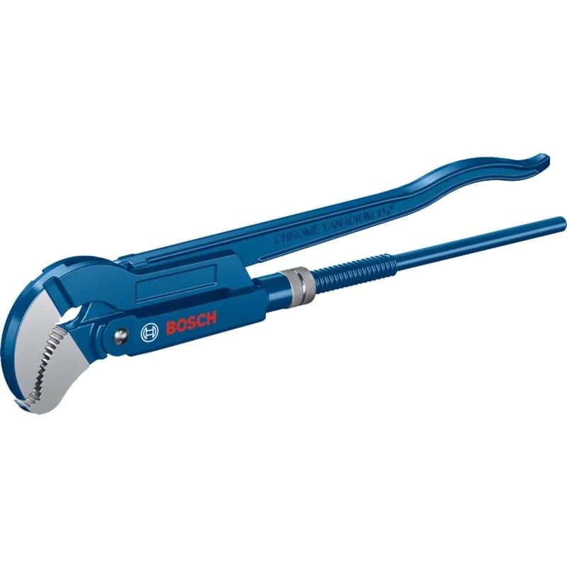 Sanitär-Eckrohrzange 45° Professional 420mm, S-Maul, Rohr- / Wasserpumpen-Zange
