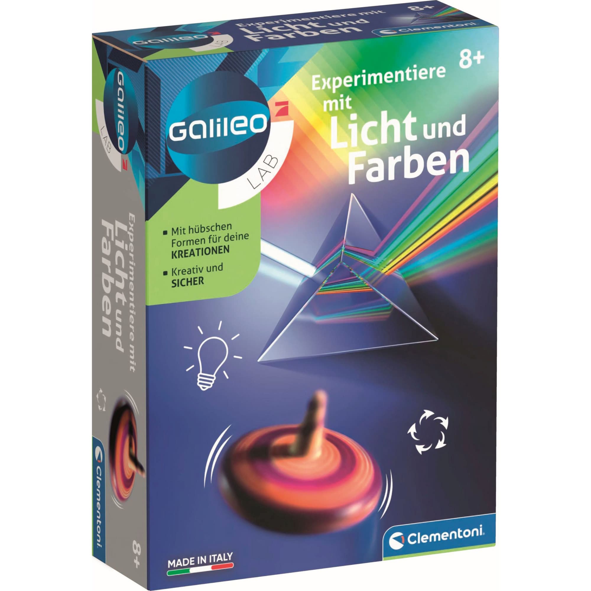 Experimentiere mit Licht und Farben, Experimentierkasten