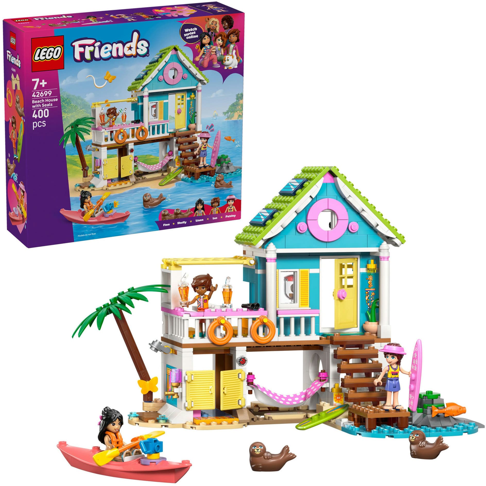 42699 Friends Strandhaus mit Robben, Konstruktionsspielzeug