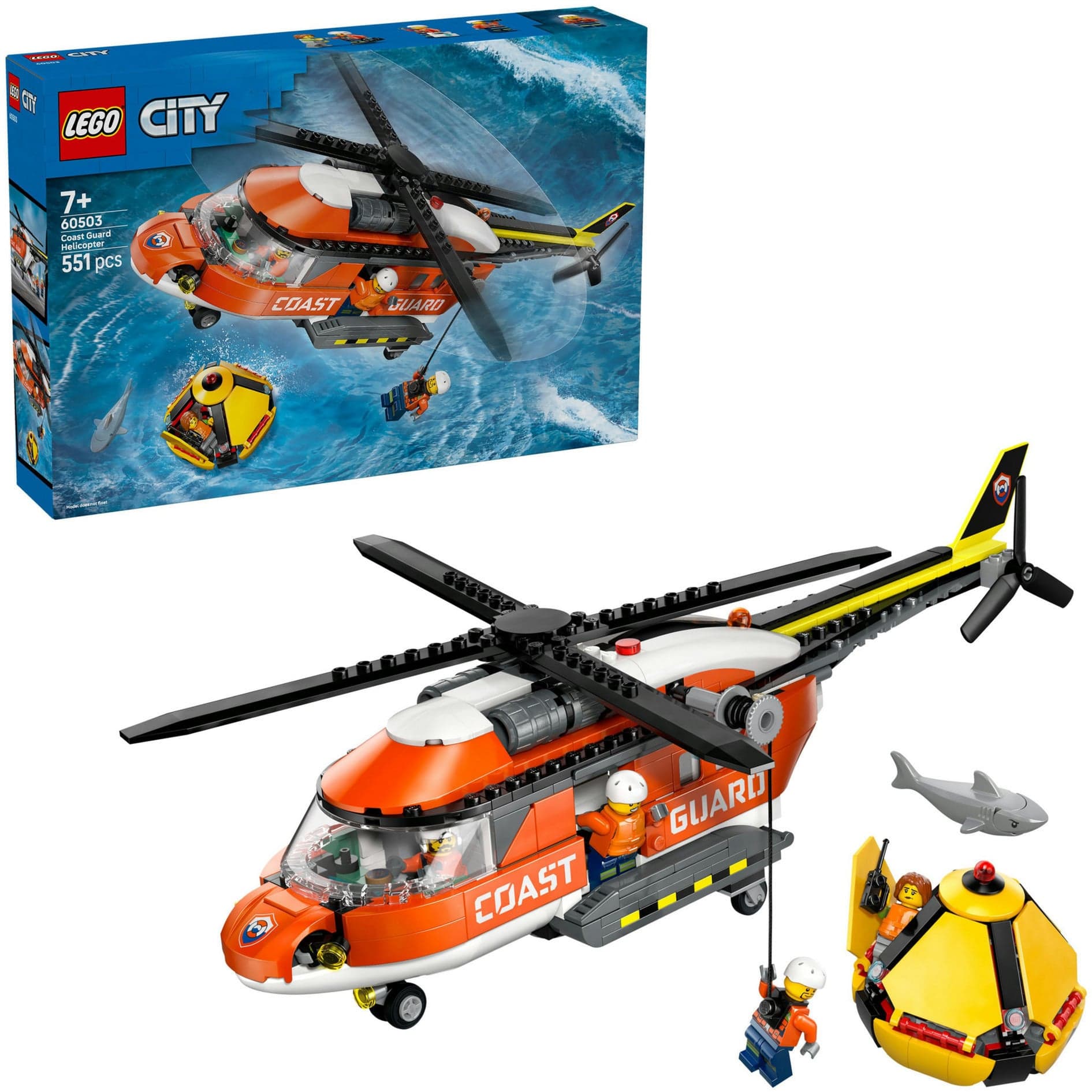 60503 City Hubschrauber der Küstenwache, Konstruktionsspielzeug