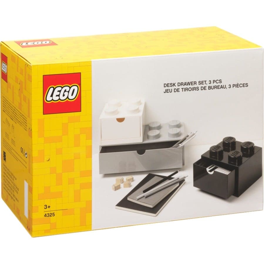 LEGO Schreibtischschubladen 3er-Set, Aufbewahrungsbox