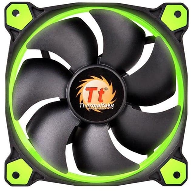 Riing 14 LED Green 140x140x25, Gehäuselüfter