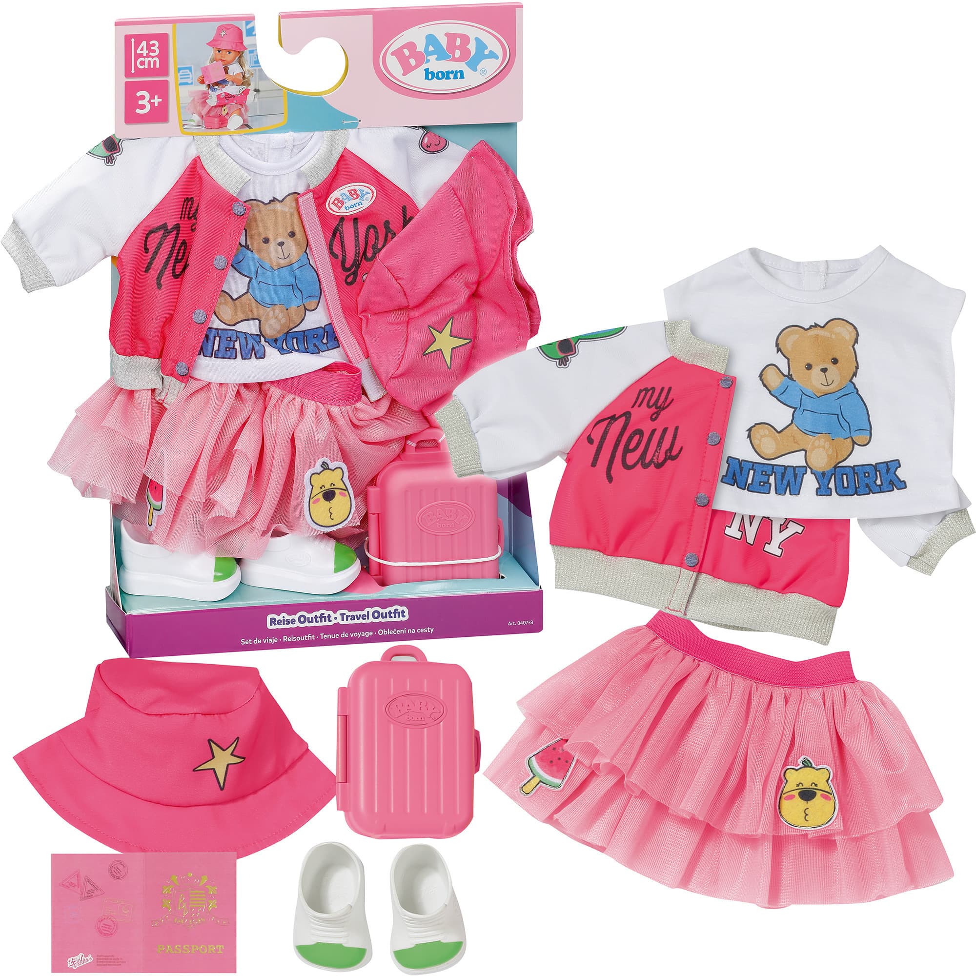 BABY born® Deluxe Reise-Outfit 43 cm, Puppenzubehör