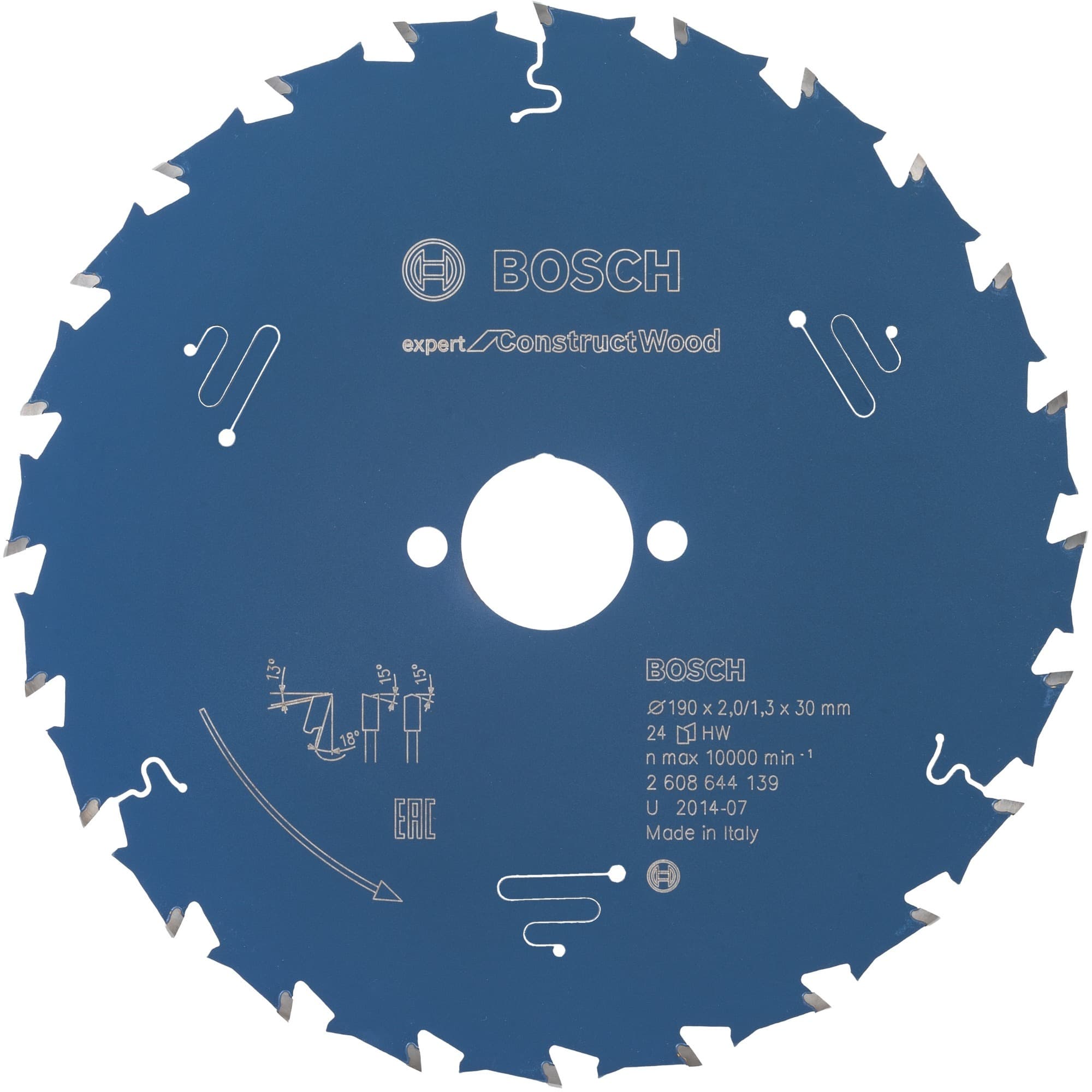 EXPERT Construct Wood Kreissägeblatt, Ø 190mm, 24Z